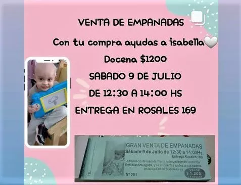 Venta de empanadas Isabella