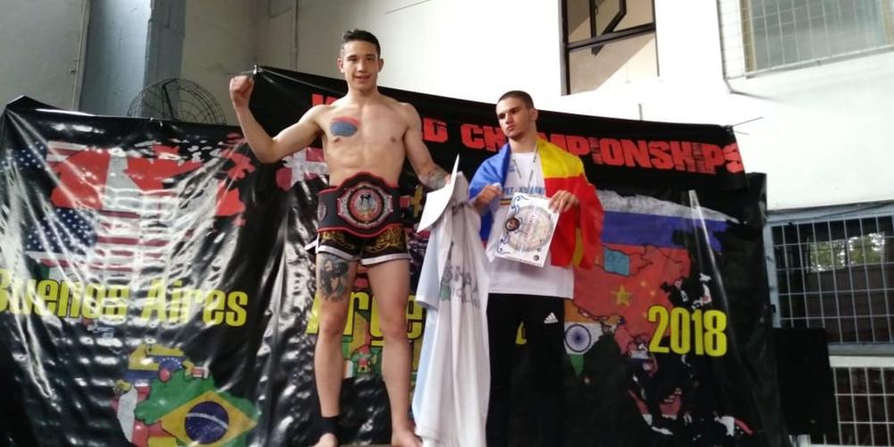 Agustín Jara se consagro campeón mundial de kick boxing