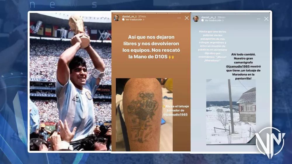 Maradona Ucrania Periodista