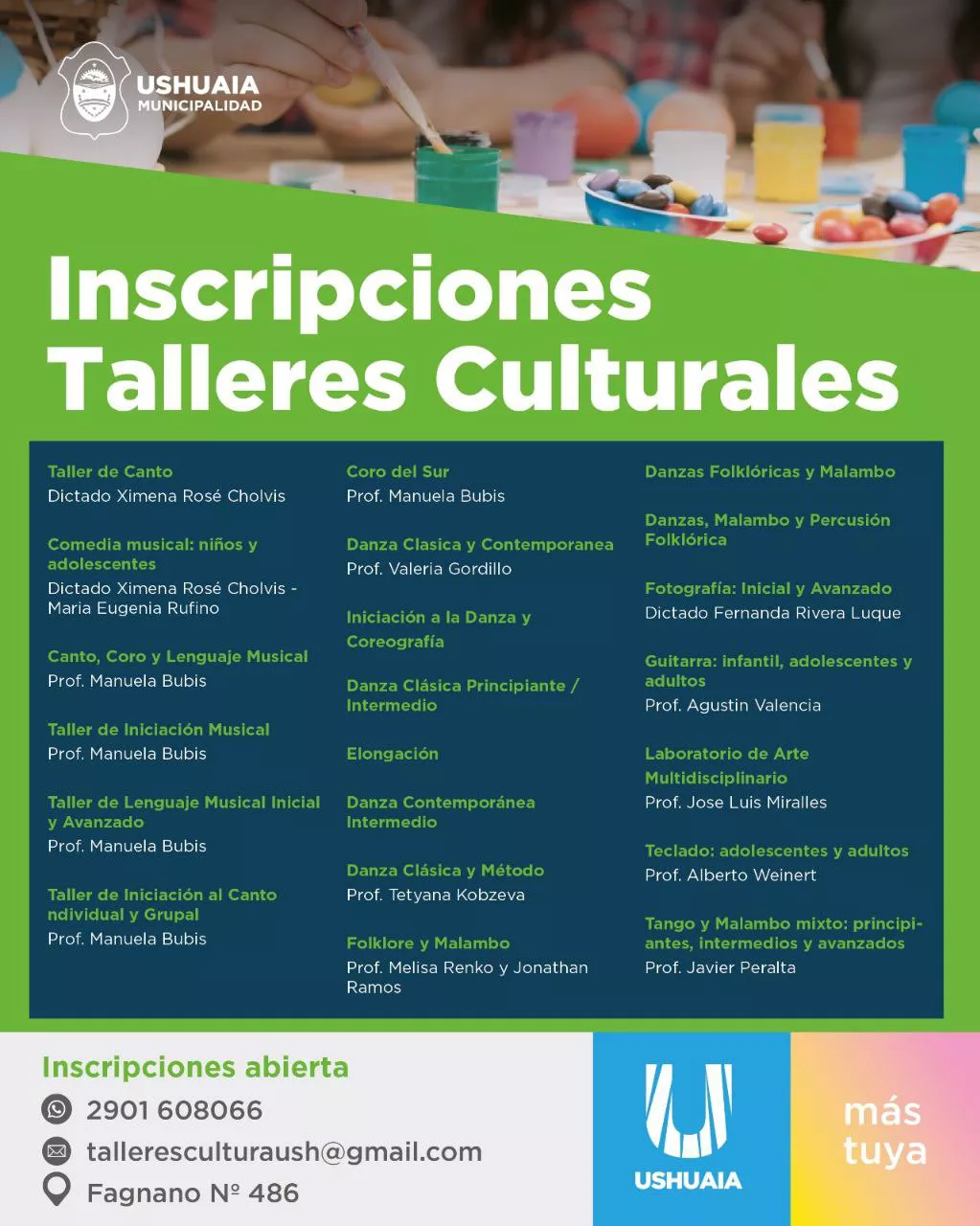 Talleres culturales Ushuaia