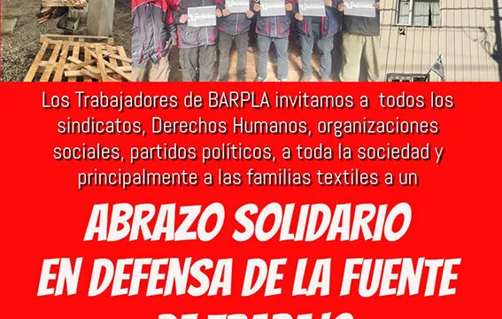 Abrazo solidario Barpla