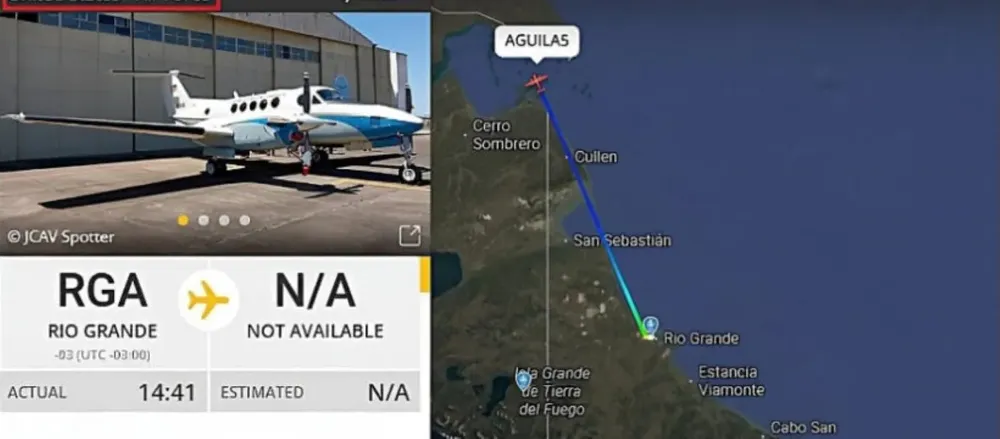 Avión de EE.UU. en TDF
