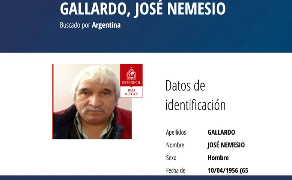 José Nemesio Gallardo- prófugo