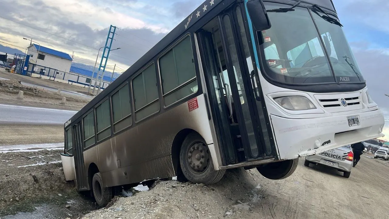 desbarrancó colectivo