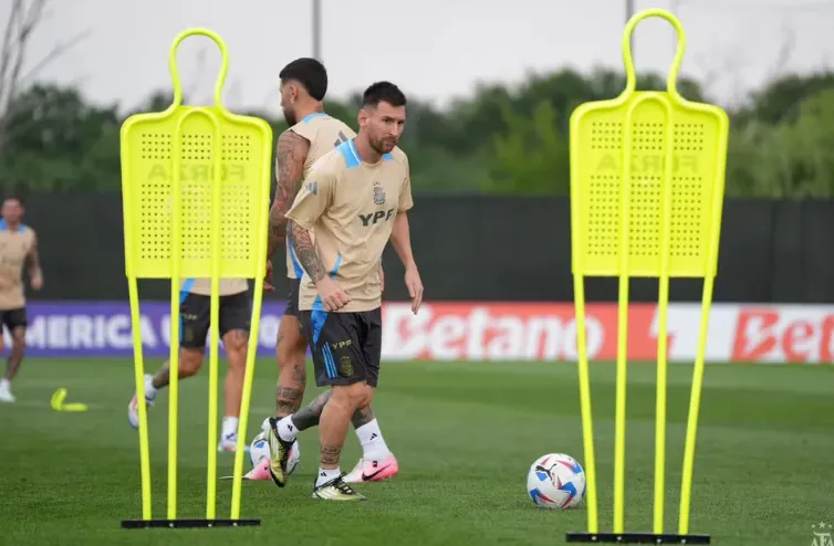 Messi entrenamiento eeuu