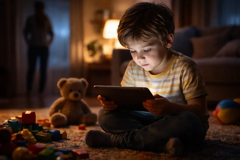 Niños uso de pantallas 