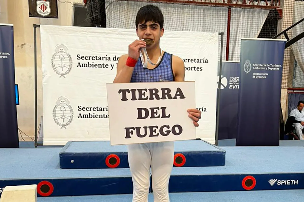 medalla de oro fueguino Juegos Nacionales Evita