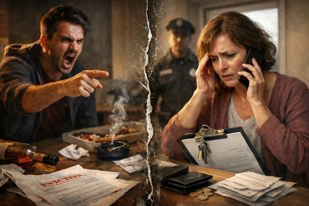 Vecina denuncia violencia verbal de su inquilino 