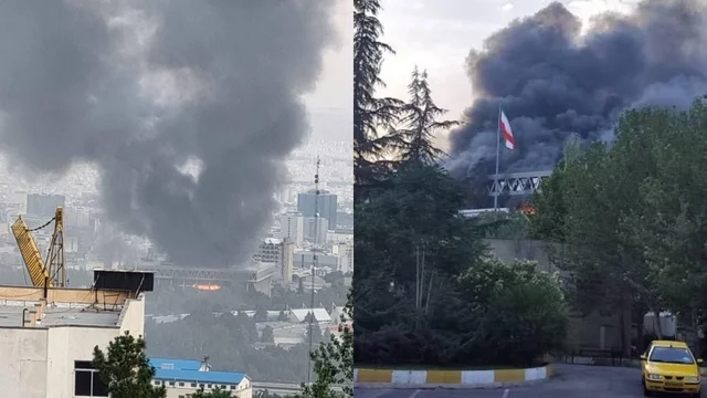 bombardeo tv iraní