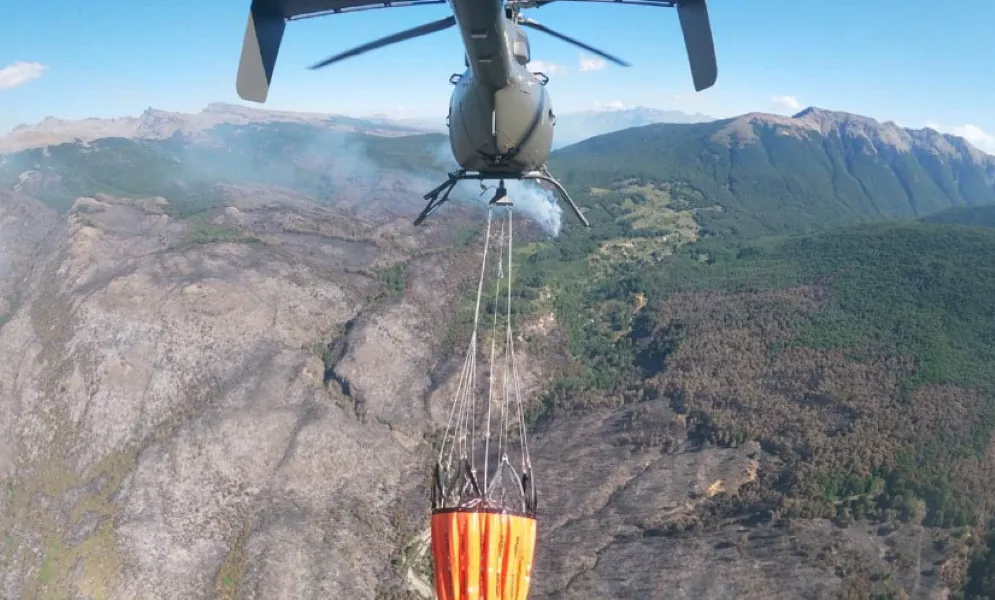 Ejército Argentino, incendios Chubut
