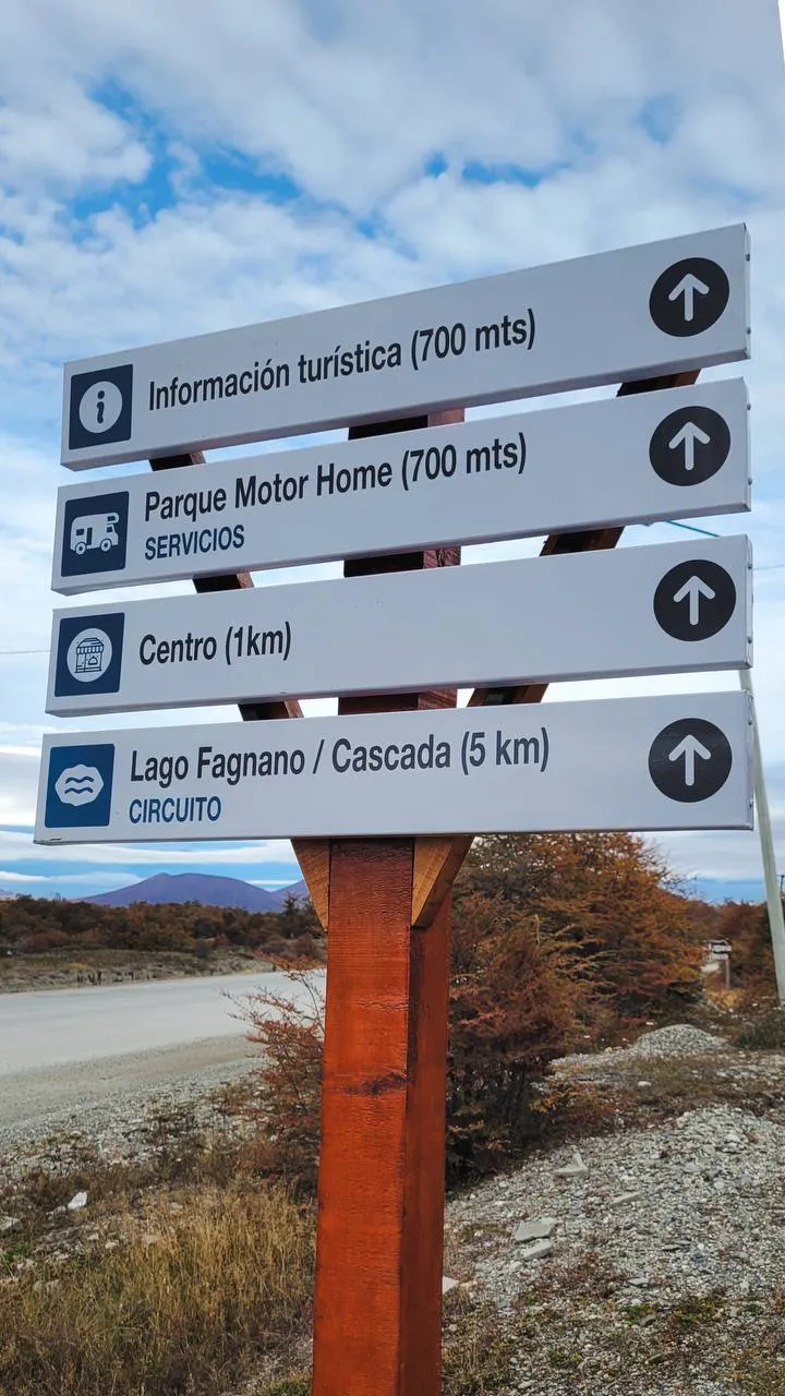 Señalización turistica Tolhuin