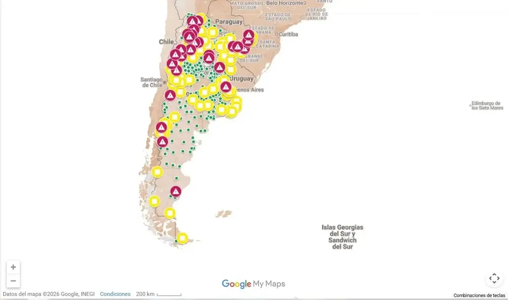 Mapa interactivo CONICET- UBA