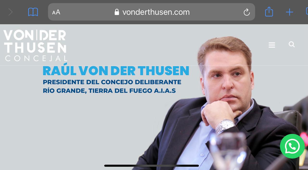Pagina web Von der Thusen