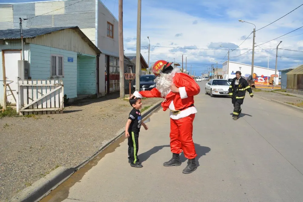 Papa Noel bombero