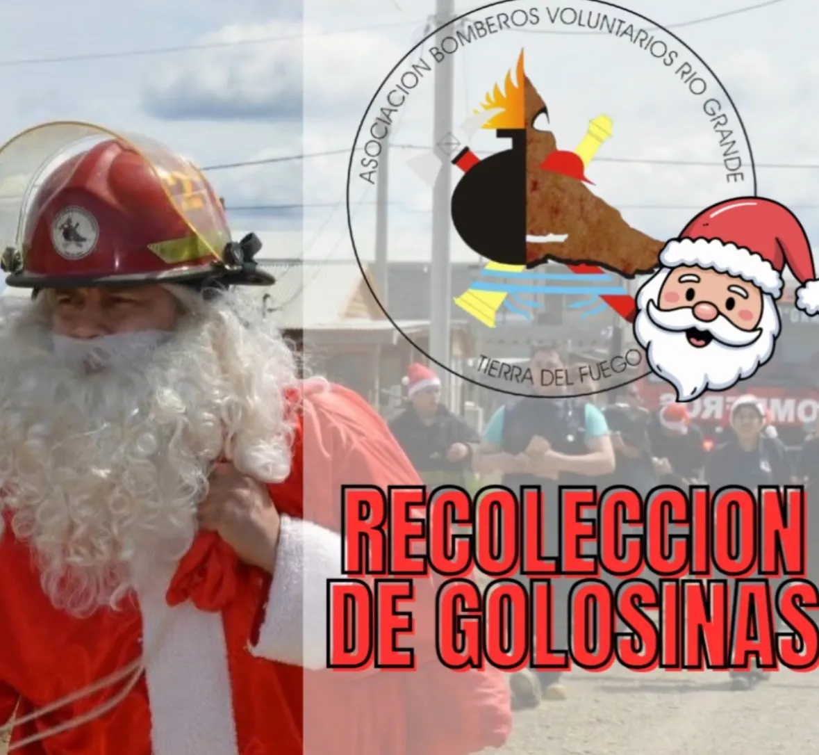 Bomberos voluntarios/ recolección de golosinas