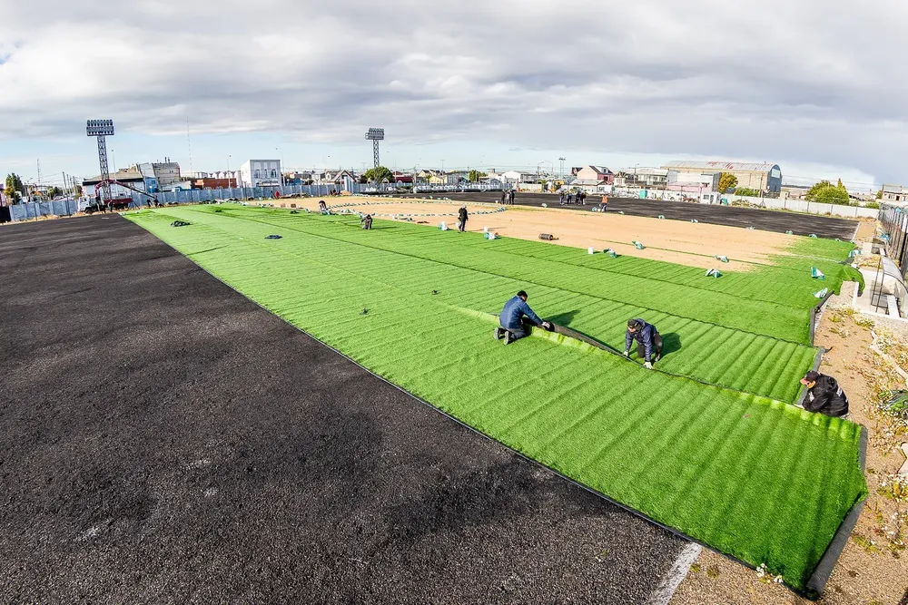 Cancha de cesped municipal