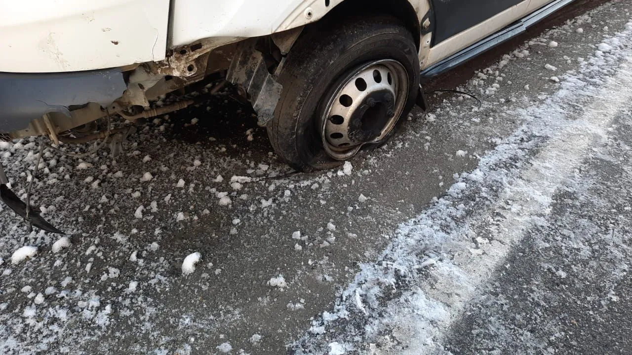 Choque cerca de Laguna Esmeralda