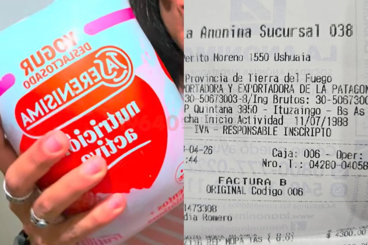 Yogurt vencido Ushuaia