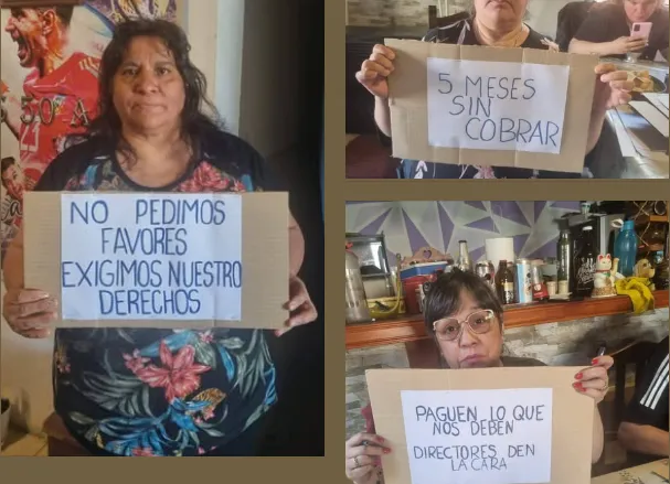 Protesta familia de policias retirados