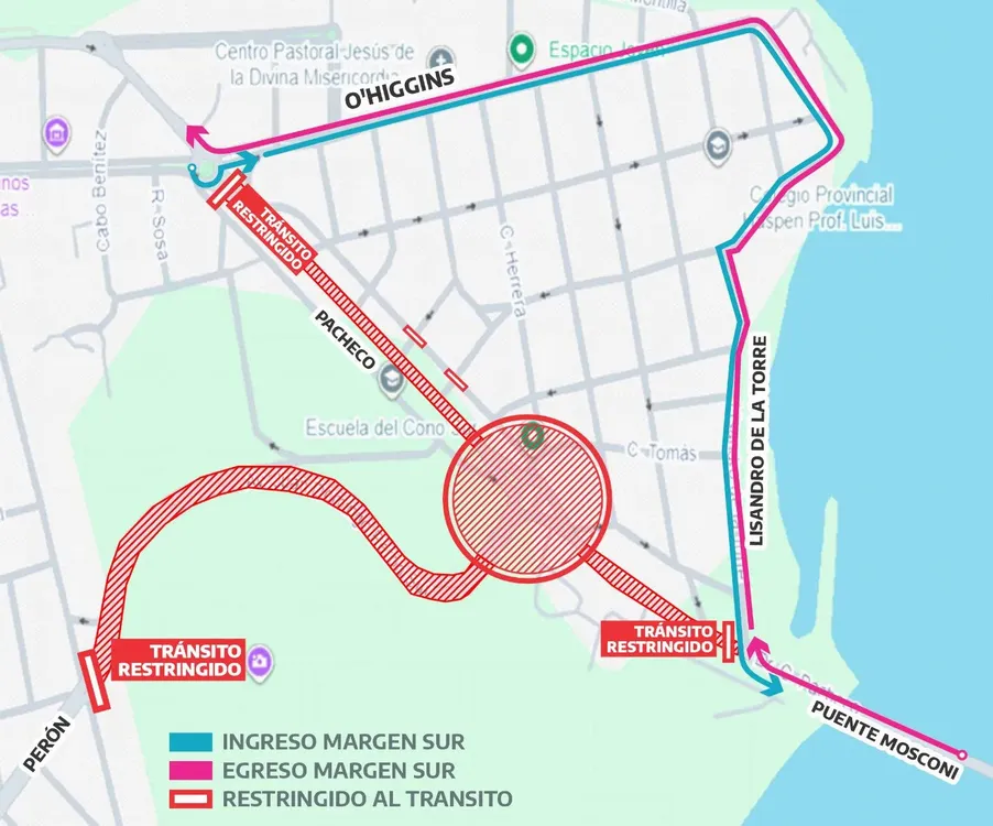 Reacondicionamiento vial rotondas zona sur- Municipio de RG