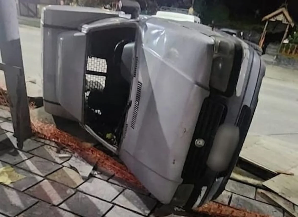 Vuelco  sin ocupantes USHU