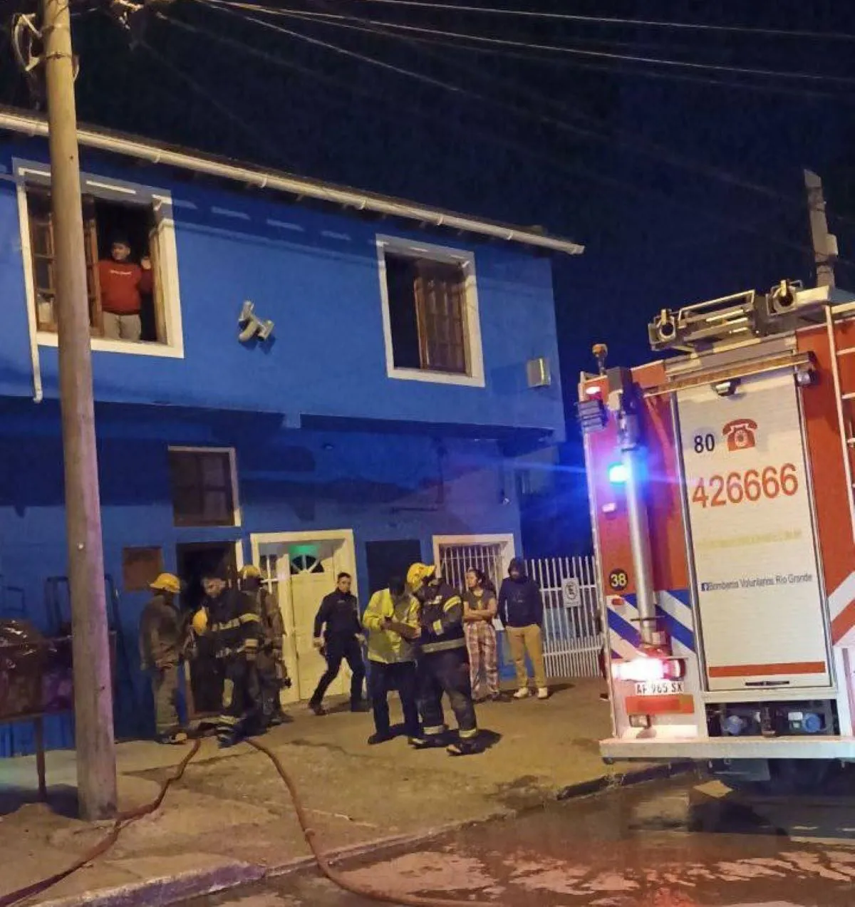 Incendio en el quiosco Luca- RG