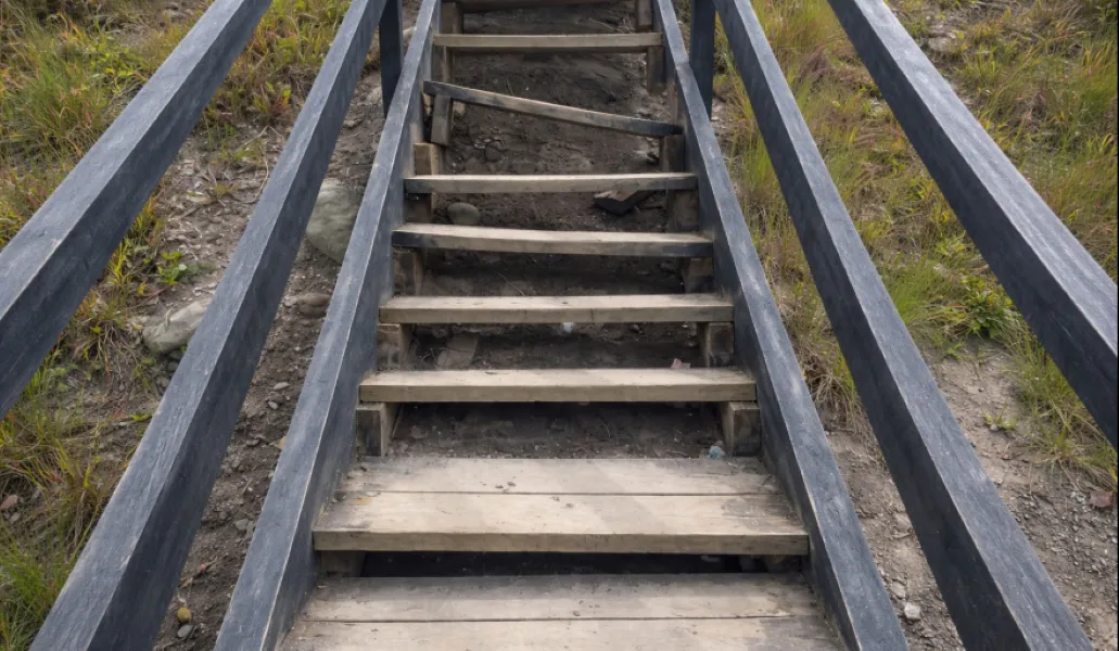 Escalera- Barrio Caiquén 