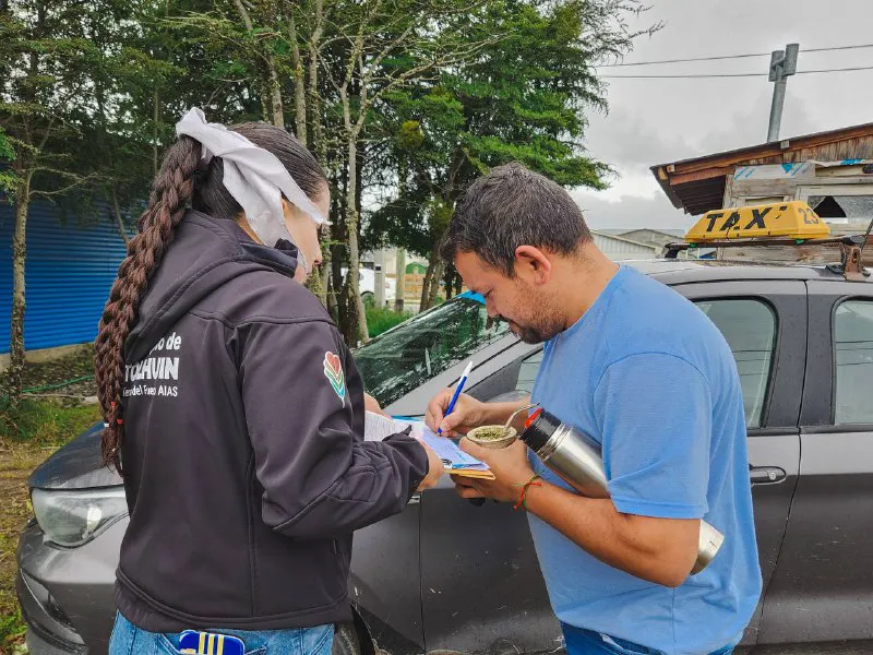 Municipio de Tolhuin-jornada de controles del servicio de taxis