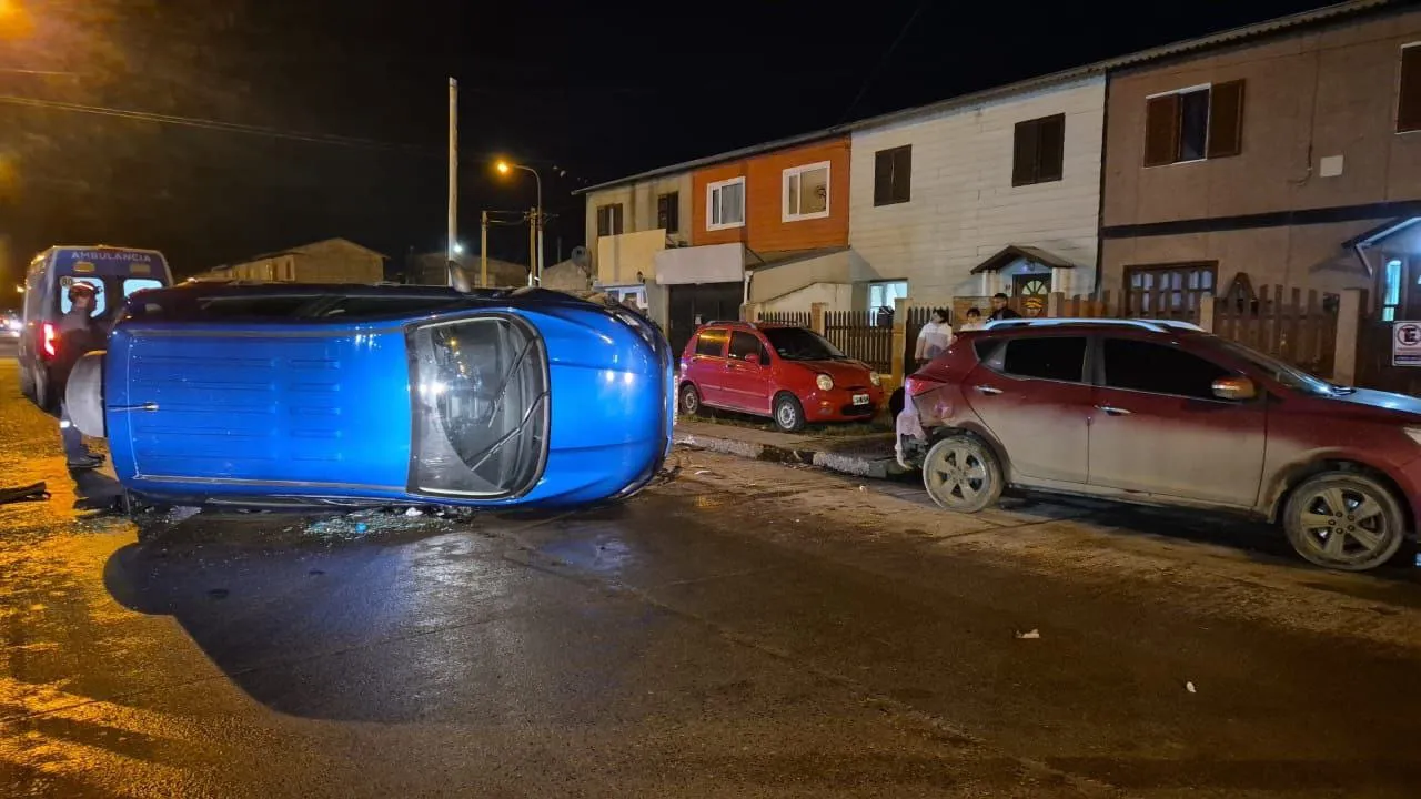 Choque y vuelco en RG