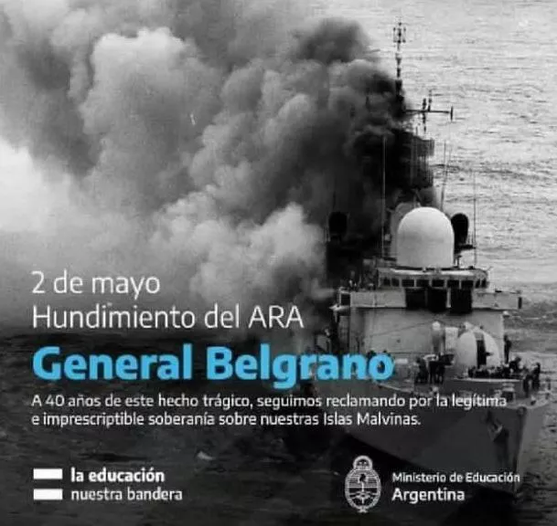 Hundiemiento General Belgrano Buque Inglés