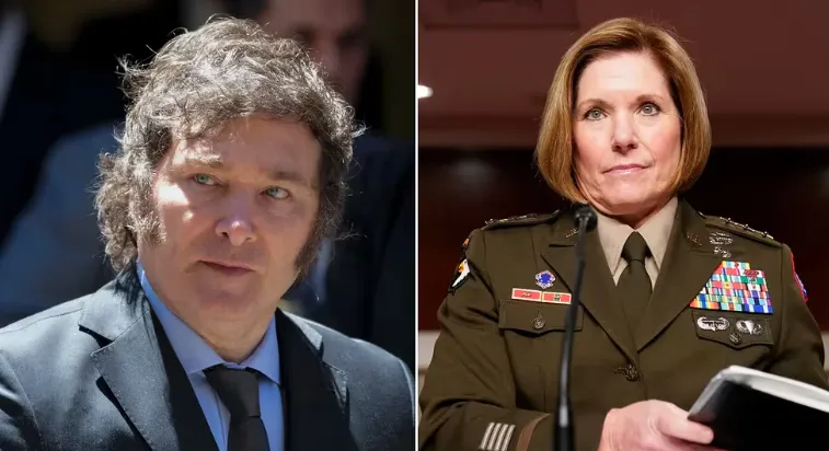 Javier Milei y Laura Richardson