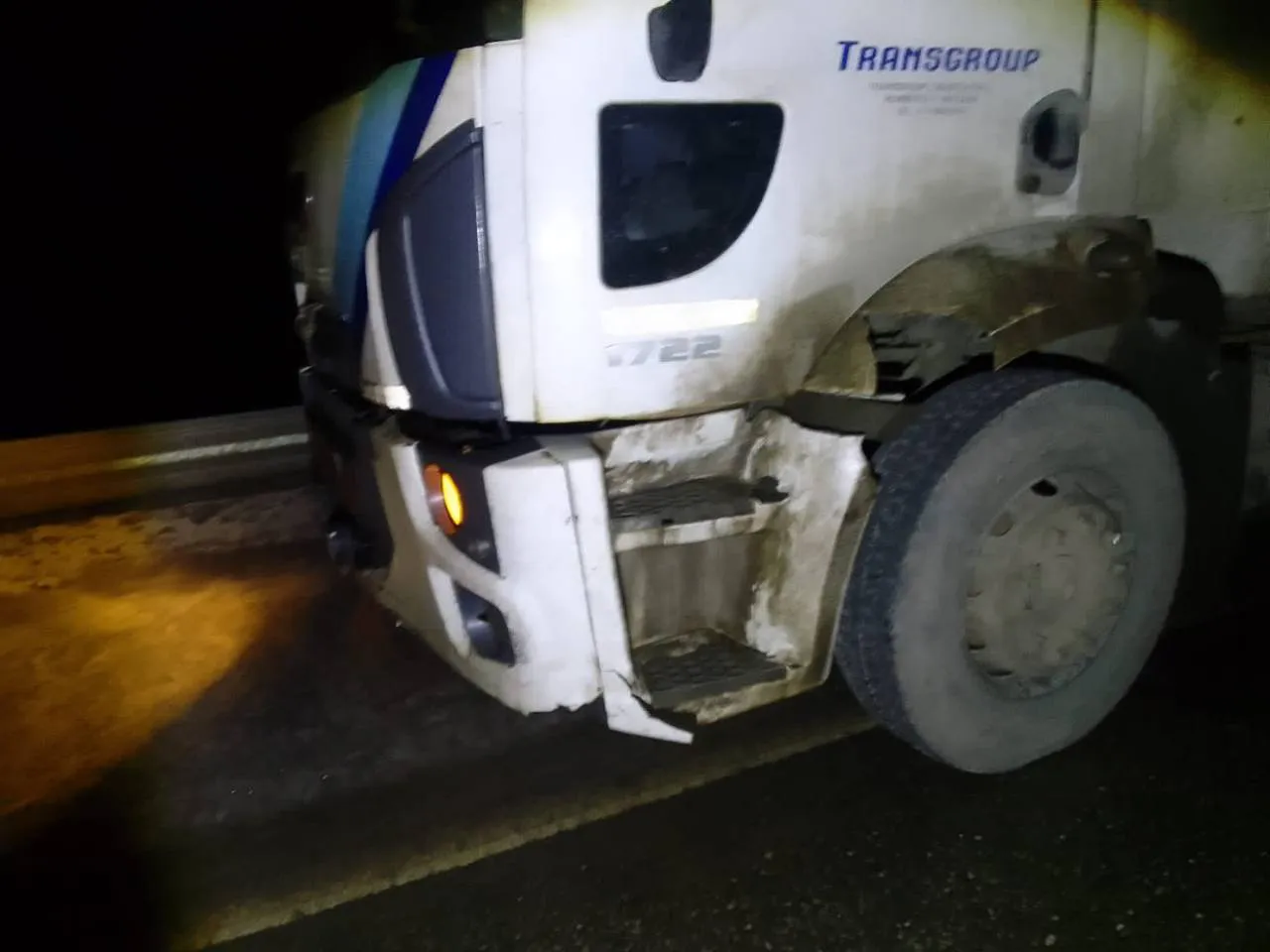 Choque camión Cerro Castor