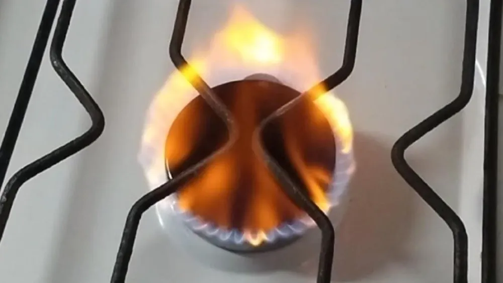 monóxido de carbono llama naranja