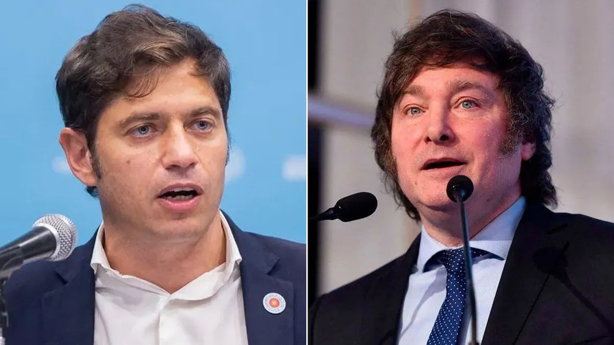 Axel Kicillof y Javier Milei