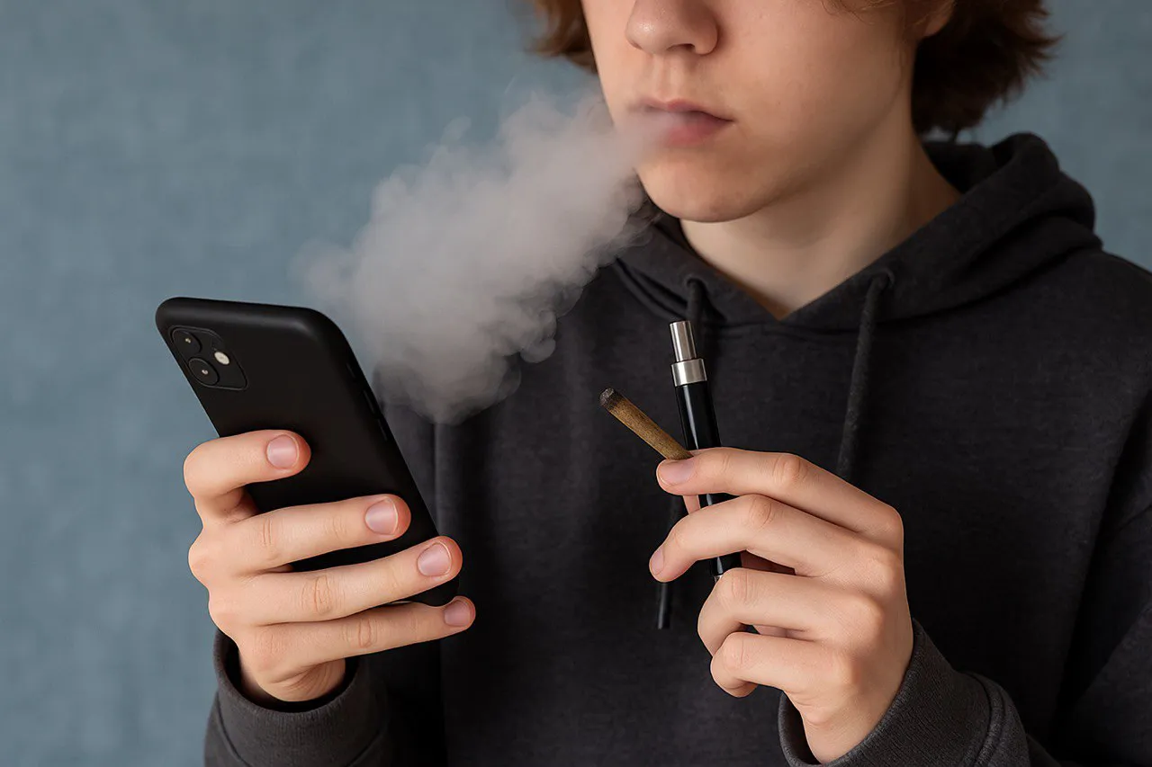Aseguran que el uso del celular y las redes sociales aumenta el consumo de  cannabis y vapeo entre adolescentes
