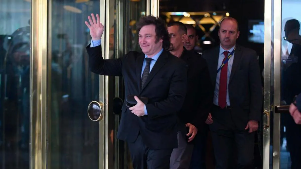 Javier Milei Hotel Libertador