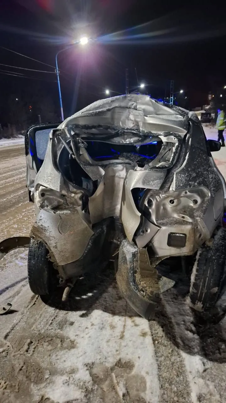 Despiste y choque en Ushuaia