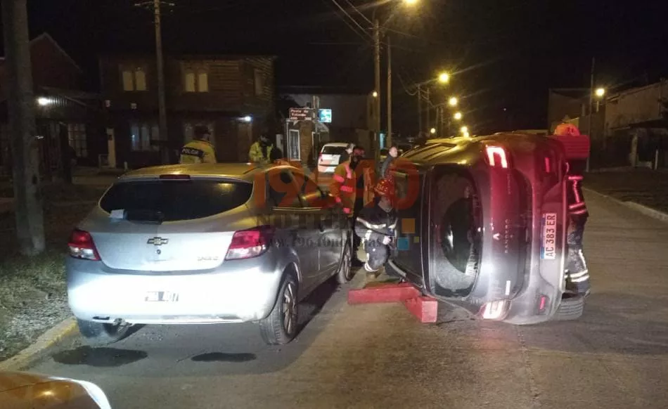 Vuelco calle Santa Cruz