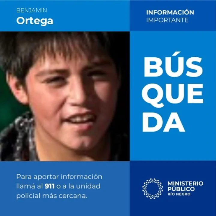 niño desaparecido Río Negro