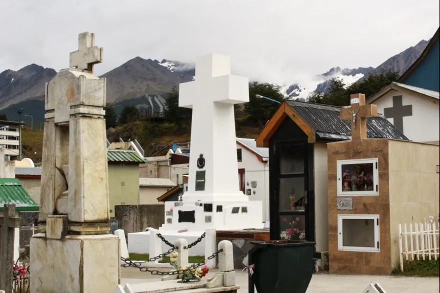 glaciar martial desde el cementerio ushuaia