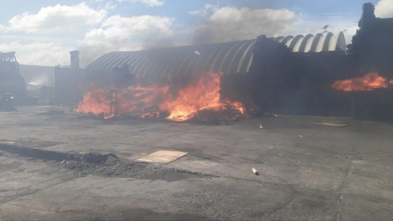 incendio recicladora