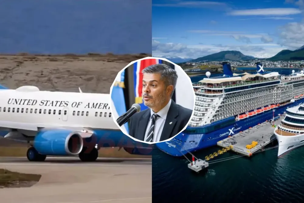 Dachary: Puerto de Ushuaia y comitiva de EE. UU. en USHUAIA