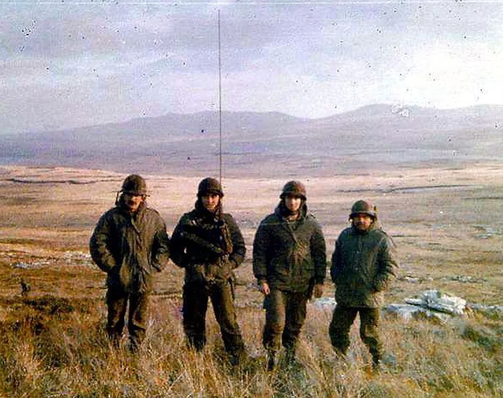 Soldados argentinos en Monte Longdon