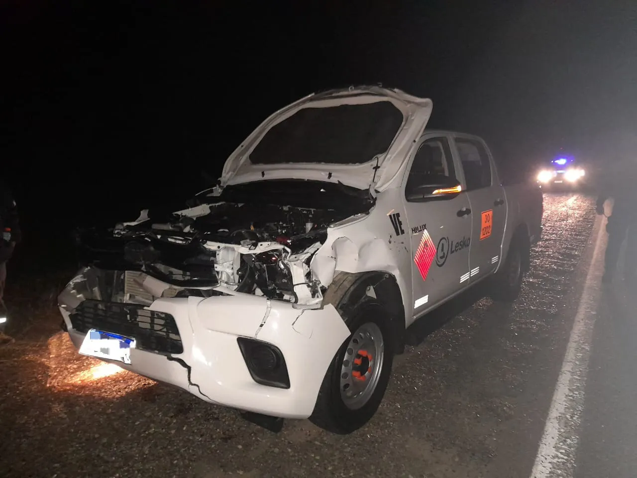 Choque contra bovino ruta n°3