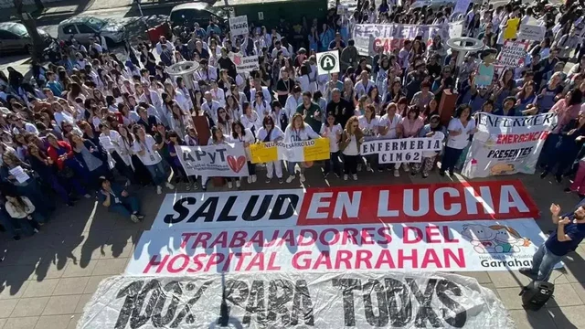 Marcha de velas residentes hospital garrahan