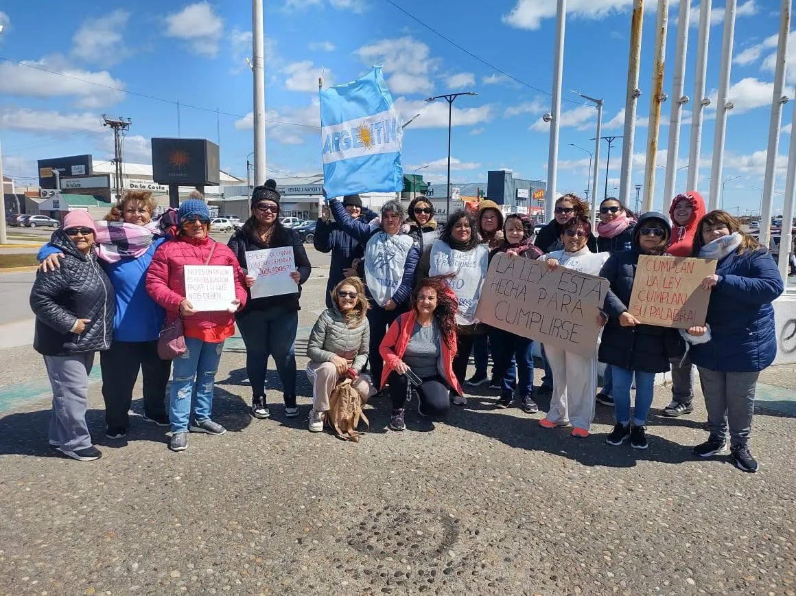 Manifestación ex policías territoriales 