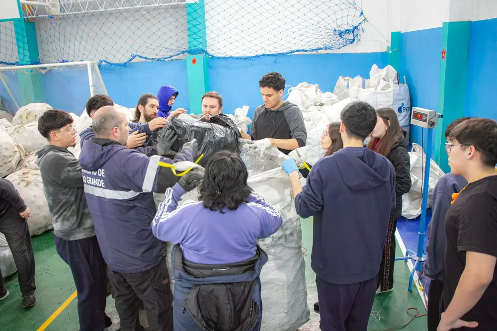 pesaje reciclá y viajá