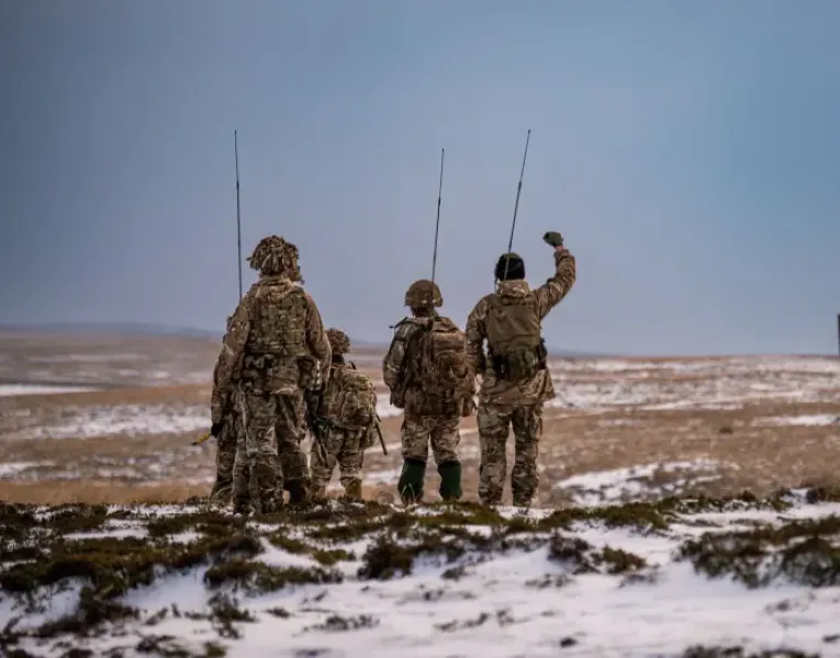 Tropas militares britanicas en Malvinas