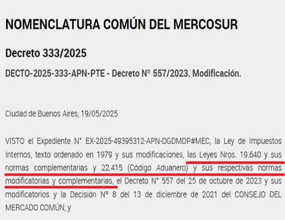 Decreto de venta directa al continente