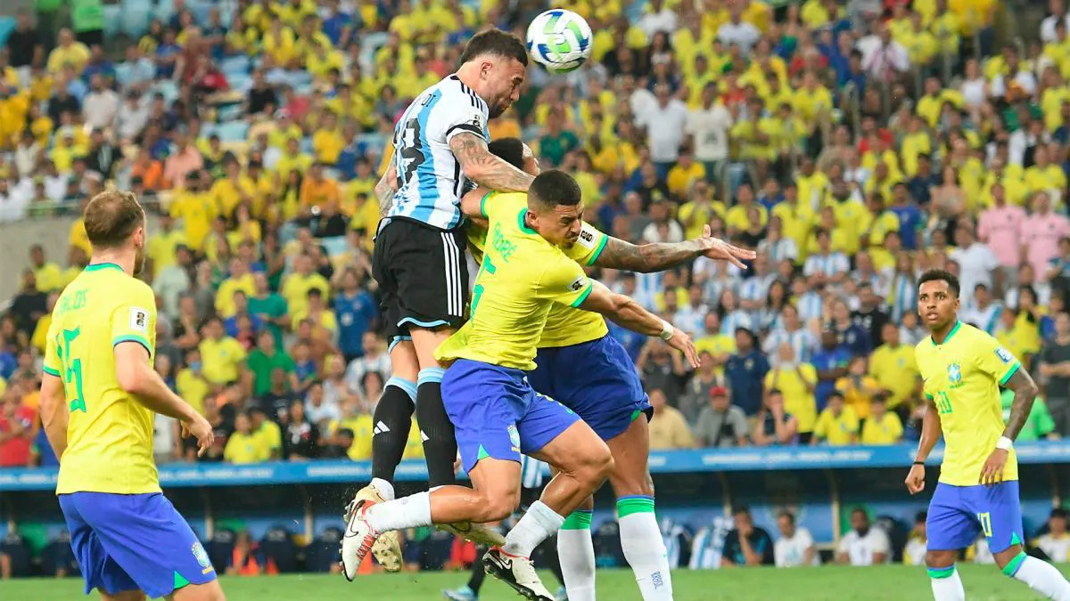 Otamendi gol Brasil Eliminatorias